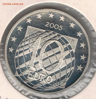 Ag ИТАЛИЯ 10 ЕВРО 2005 ДО 14.08 В 22.00МСК (9483) - 5-ит1