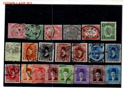 Марки Египта (1879-1944, 21 шт.), до 16.08 @ 22:00 - banknote_1734