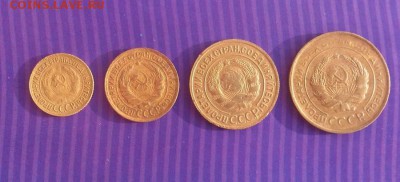 1, 2, 3, 5 копеек 1931г. хорошие до 14.08 в 22-15 - 31
