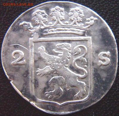 Нидерланды. Голландия_2 стювера 1792. Ag; до 11.08_22.32мск - 8442