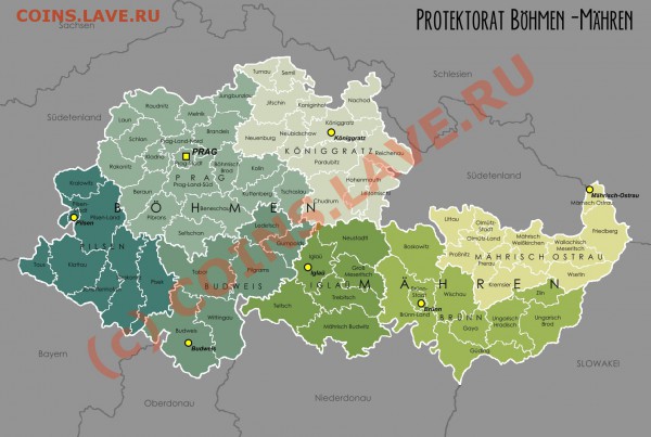 Территориально-политическая экспансия Третьего рейха. - Protektorat_Bohmen-Mahren
