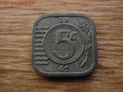 Нидерланды 5 центов 1941 цинк до 13.08.14 в 21.00 М - IMG_2991