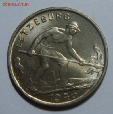 1 франк ЛЮКСЕМБУРГ 1946г UNC. до 13.08.14г 22.30г - S8301055.JPG