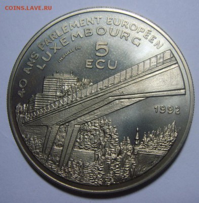5 экю ЛЮКСЕМБУРГ 1992г UNC. до 13.08.14г 22.30г - S8301058.JPG
