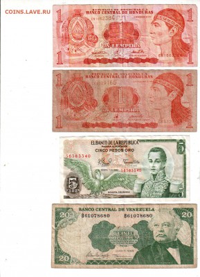 ЛАТИНСКАЯ АМЕРИКА, суперлот 27 шт. (UNC-F), до 16.08 @ 22:00 - banknote_1766