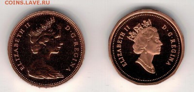 Канада цент 1977 и 1996 (2шт) до 18.08 в 22.00мск (8969) - 4-кан1ц