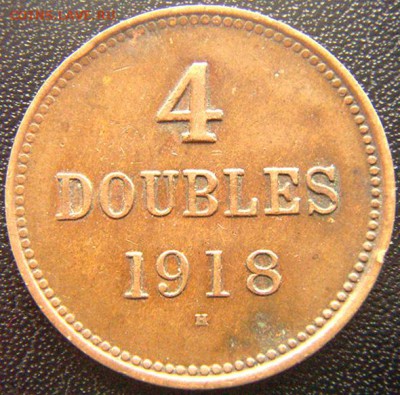 Гернси_4 дубля (полпенни) 1918(H); до 12.08_22.14мск - 7976