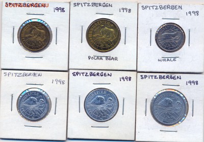 Набор монет (6штук) Арктикуголь 1998 unc - 1-1