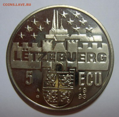5 экю ЛЮКСЕМБУРГ 1993г UNC. до 16.08.14г 22.30 МСК - S8301379.JPG