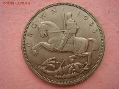 Великобритания: Ag-500 крона 1935 Георг 5 до 19.08.14, 22-00 - Крона 1935-1.JPG