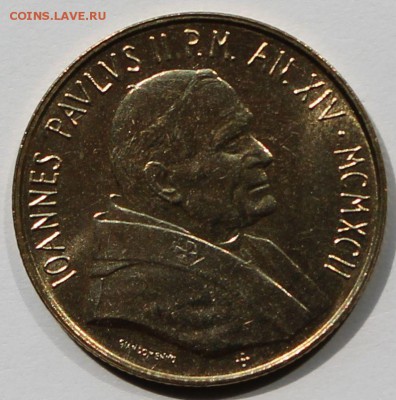Ватикан. 200 лир 1992. Тираж - 43 000. - 3