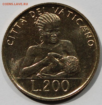Ватикан. 200 лир 1992. Тираж - 43 000. - 1