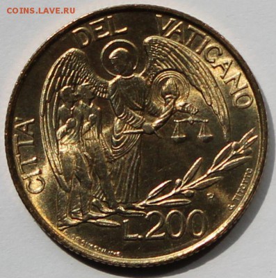 Ватикан. 200 лир 1997. Тираж - 30 000. - 1