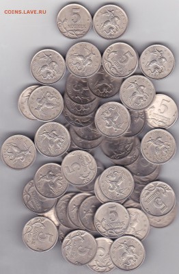 Продаю монеты: Иностранные, СССР, России, Браки, Разновиды - 5 коп. м (С-П) 2004 г., 50 шт