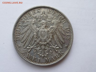 Вильгельм 2 2 марки 1913 г - немец-1