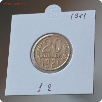20 копеек 1981 год. шт. 1.2 До 21.08. - DSC_1455.JPG