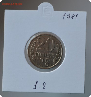 20 копеек 1981 год. шт. 1.2 До 21.08. - DSC_1454.JPG