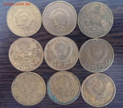 5 копеек 1928-1956. 9 штук. до 19.08.14 в 22.00 - IMAG1146
