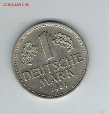 Германия 1 марка 1969 до 19.08.2014   22-00 - 1 6