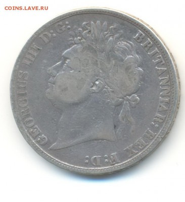 Ag. британия крона 1821 . до 21.08 22:00 - 13