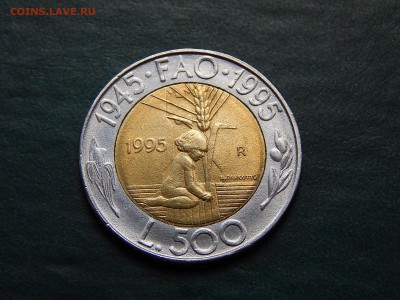 САН МАРИНО 500 лир 1995 aUnc (би-метал) - DSCN2286.JPG
