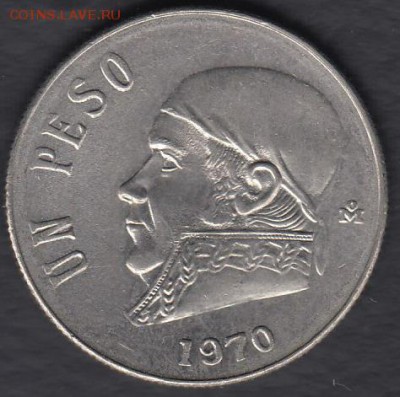 Мексика 1 песо 1970 до 20.08.2014 22-00 - Мексика 1 песо 1970 а
