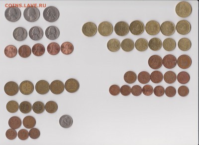 Иностранные, разных стран около 110 монет - а