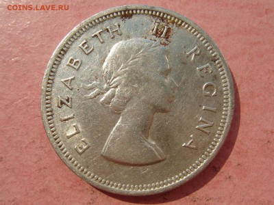 ЮАР: Ag-500 2 шиллинга (флорин) 1955 до 25.08.14, 22-00 - ЮАР флорин 1955-2.JPG