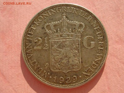 Нидерланды: Ag-720 2,5 гульдена 1929 до 25.08.14, 22-00 - Нидерланды 2_5 гульдена 1929-1.JPG