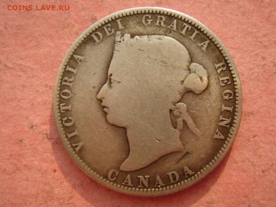 Канада: Ag-925 25 центов 1874 Виктория до 25.08.14, 22-00 - Канада 25 центов 1874-2.JPG