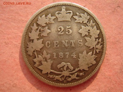 Канада: Ag-925 25 центов 1874 Виктория до 25.08.14, 22-00 - Канада 25 центов 1874-1.JPG