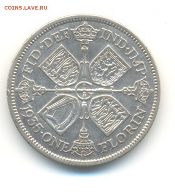 Ag. британия флорин 1935. XF . до 21.08 22:00 - 7