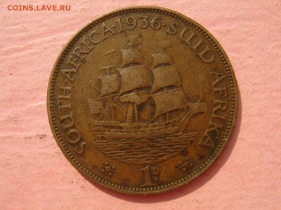 ЮАР: пенни 1936 Георг 5 С РУБЛЯ! до 25.08.14, 22-00 - ЮАР пенни 1936-1-1.JPG