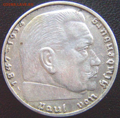 Германия _2 рейхсмарки 1939(А). Старт 1 руб; до 21.08_22.00м - 8517