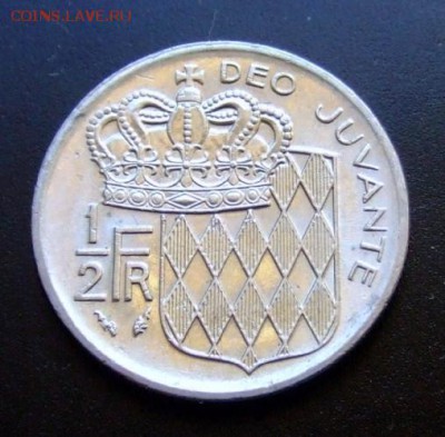 2 франка (1978) до 25.08 (22.00) - Монако 0,5 франка (1978) №1 Р