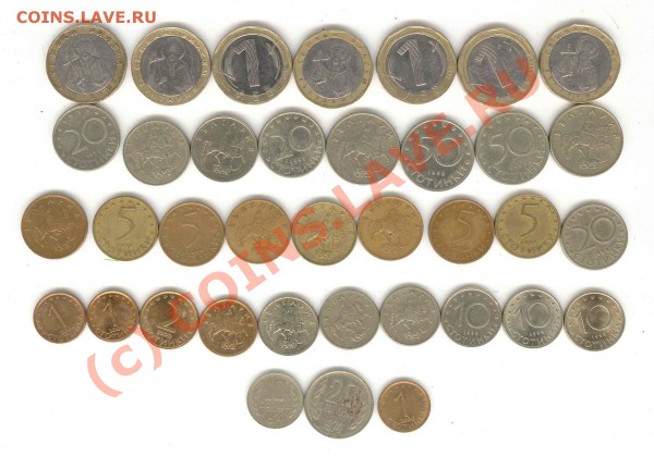 монеты Болгарии. 37 штук - Болгария вся