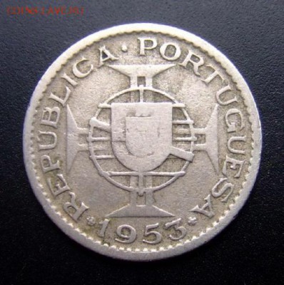 с 1 руб. ПОРТ. КАБО-ВЕРДЕ 2,5 эскудо (1953) до 25.08 (22.00) - Португ. Кабо-Верде 2,5 эскудо (1953) А