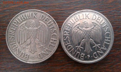 ФРГ 1 марка - 2 монеты до 25.08_22:00 - IMAG1179