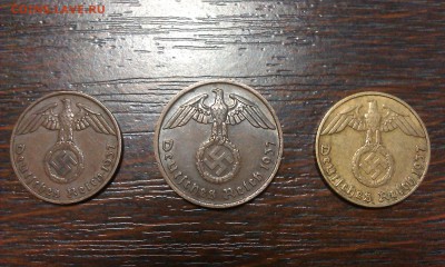 Третий рейх 1,2,5 пфеннигов 1937 - IMAG1203