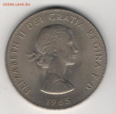 Великобритания крона 1965 Черчилль 25.08 в 22.00мск (9410) - 4-вел65