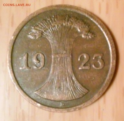 ГЕРМАНИЯ 2 Рентенпфеннига  1923D! До 23.08.2014 - 20140821_222900
