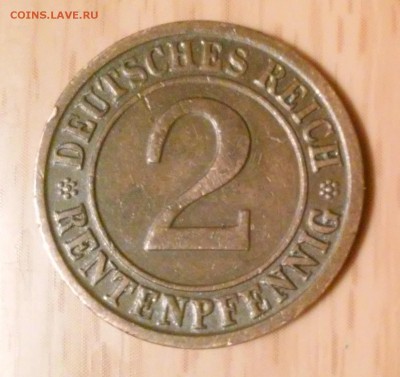 ГЕРМАНИЯ 2 Рентенпфеннига  1923D! До 23.08.2014 - 20140821_222849