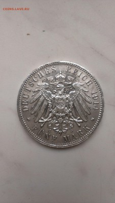 Саксония 5 марок 1914 год до 24.08 - WAJc5ZUEdsY