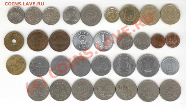7 азиатских стран - 33 монеты 11.04.10 22:00 мск - Азия 33 монеты