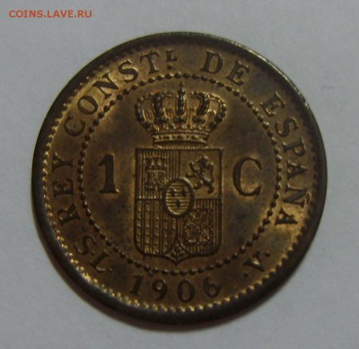 1 сентимо ИСПАНИЯ 1906г UNC до 25.08.14г 22.30 МСК - S8301348.JPG