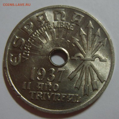 25 сентимос ИСПАНИЯ 1937г UNC до 25.08.14г 22.30 МСК - S8301350.JPG