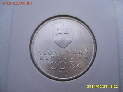 СЛОВАКИЯ,100 крон 1993г(Unc,холдер)!до 26.08.2014 - S6001638.JPG