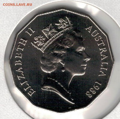 АВСТРАЛИЯ 50 ЦЕНТОВ 1988 ЮБИЛЕЙ 28.08.14 В 22.00МСК (9775) - 4-ав50ц