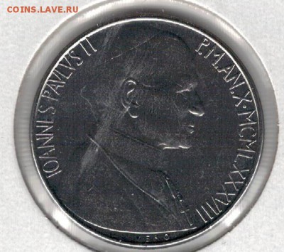 ВАТИКАН 50 ЛИР 1988 СОТВОРЕНИЕ ЕВЫ 28.08 В 22.00МСК (9777) - 4-ват50л88