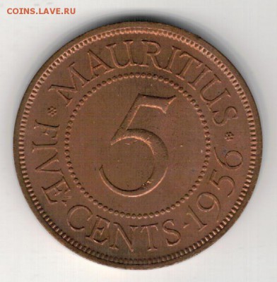 МАВРИКИЙ 5 ЦЕНТОВ 1956 ДО 28.08.14 В 22.00МСК - 4-мав56а